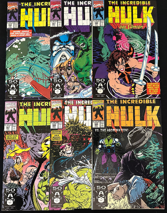 Incredible Hulk #380-283, 385, 387 NM (9.4)