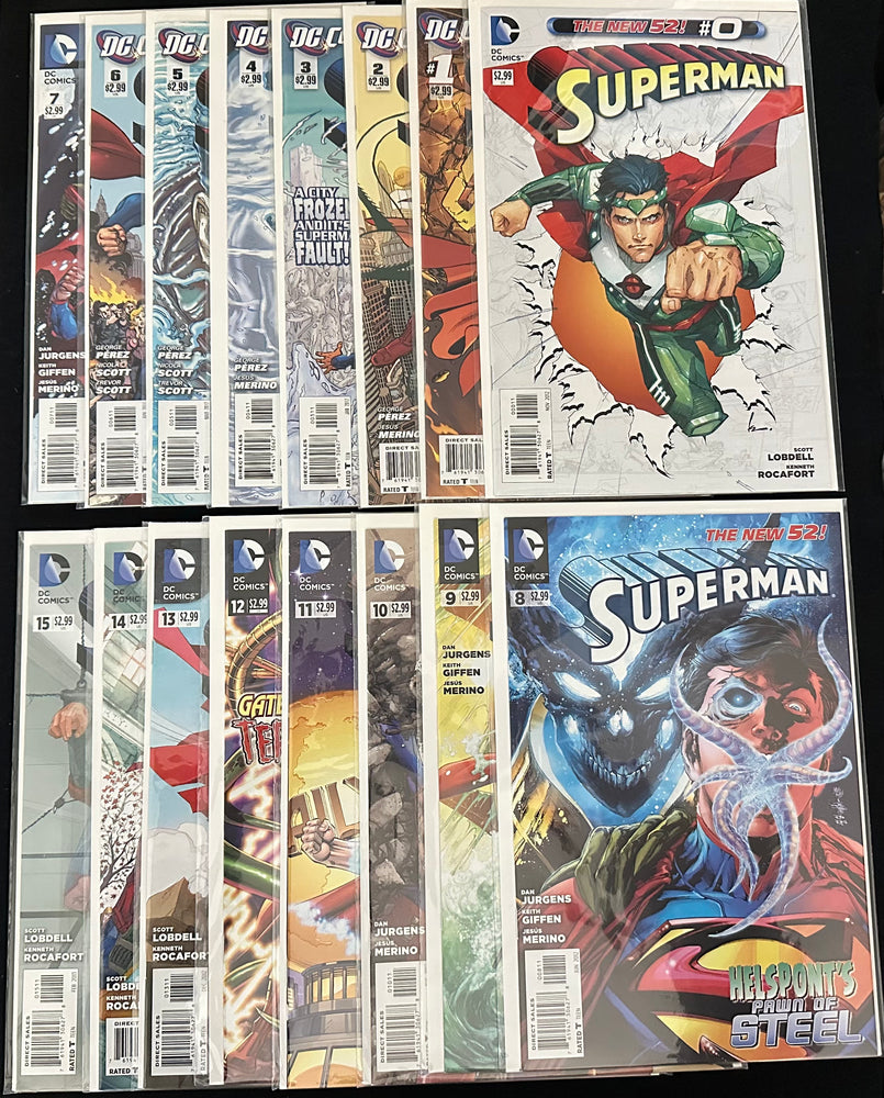 Superman #0-27, Annual #1,2 +Sketch Variants NM+ (9.6)