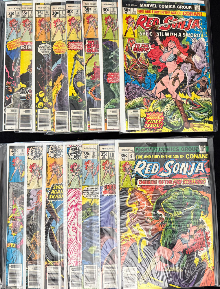 Red Sonja #1-15 GD/VG (3.0) Complete Run