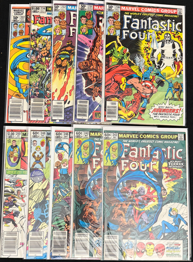 Fantastic Four Lot Newsstand VF- (7.5) 10 Issues