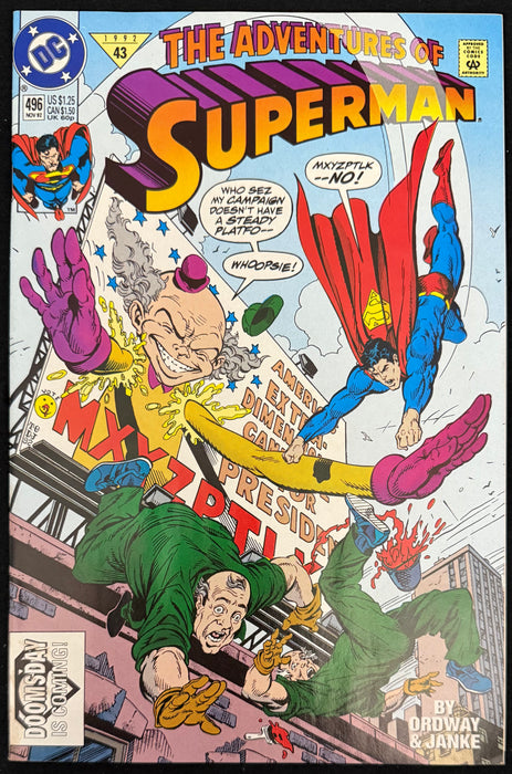 Adventures of Superman #496  NM- (9.2)
