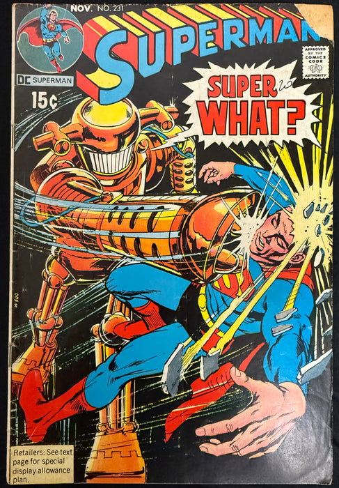 Superman #231   VG- (3.5)