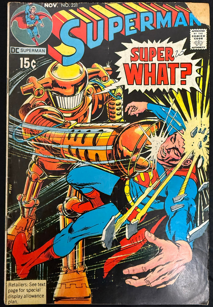 Superman #231   VG- (3.5)