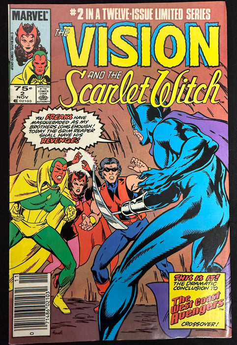 Vision and the Scarlet Witch #  2 Newsstand VF- (7.5)