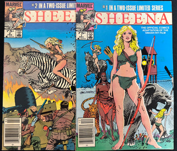 Sheena #1-2 Newsstand VF- (7.5)