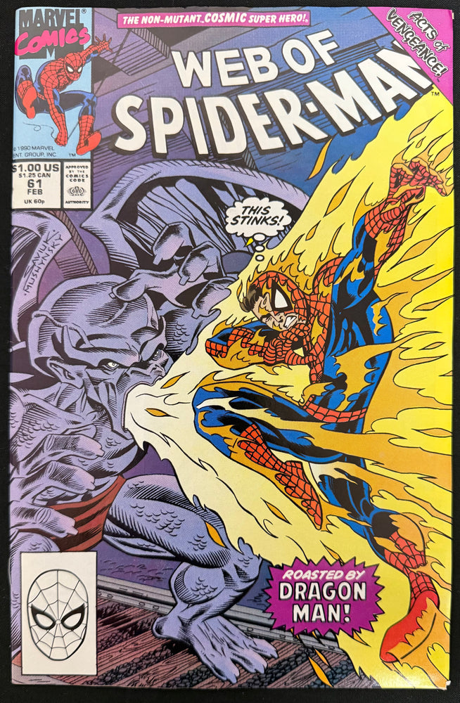 Web of Spider-Man # 61 NM- (9.2)