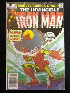 Iron Man #158  Newsstand VG+ (4.5)