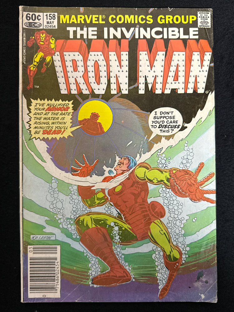 Iron Man #158  Newsstand VG+ (4.5)