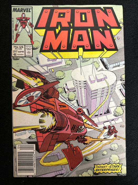 Iron Man #217  Newsstand FN/VF (7.0)