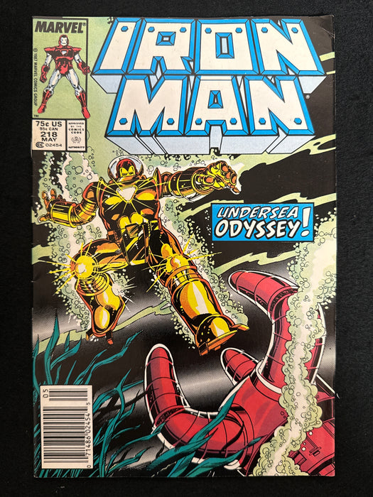 Iron Man #218  Newsstand FN+ (6.5)