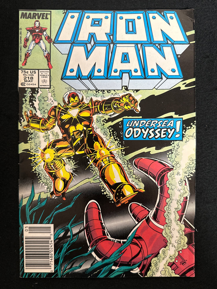 Iron Man #218  Newsstand FN+ (6.5)