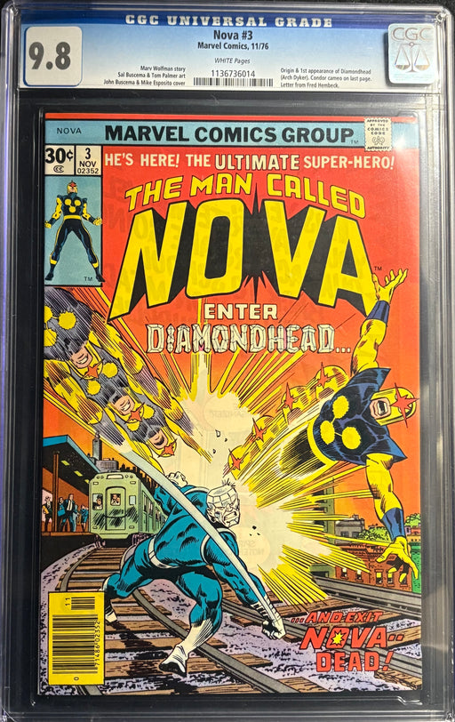 Nova #  3  CGC 9.8