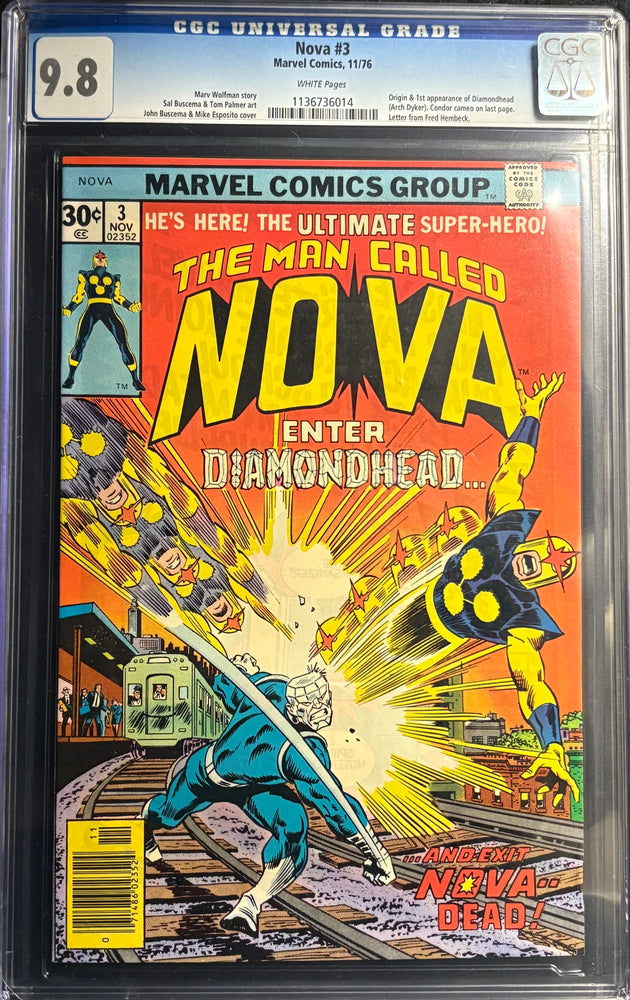 Nova #  3  CGC 9.8
