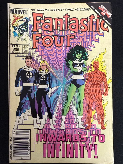 Fantastic Four #282  Newsstand VF- (7.5)