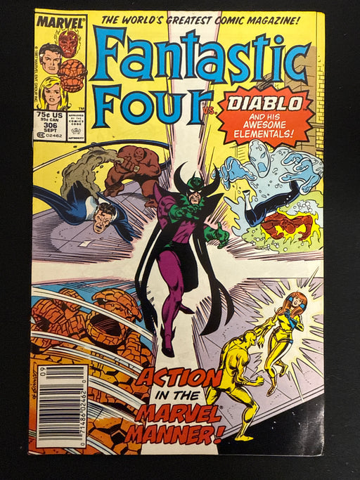 Fantastic Four #308  Newsstand VF (8.0)