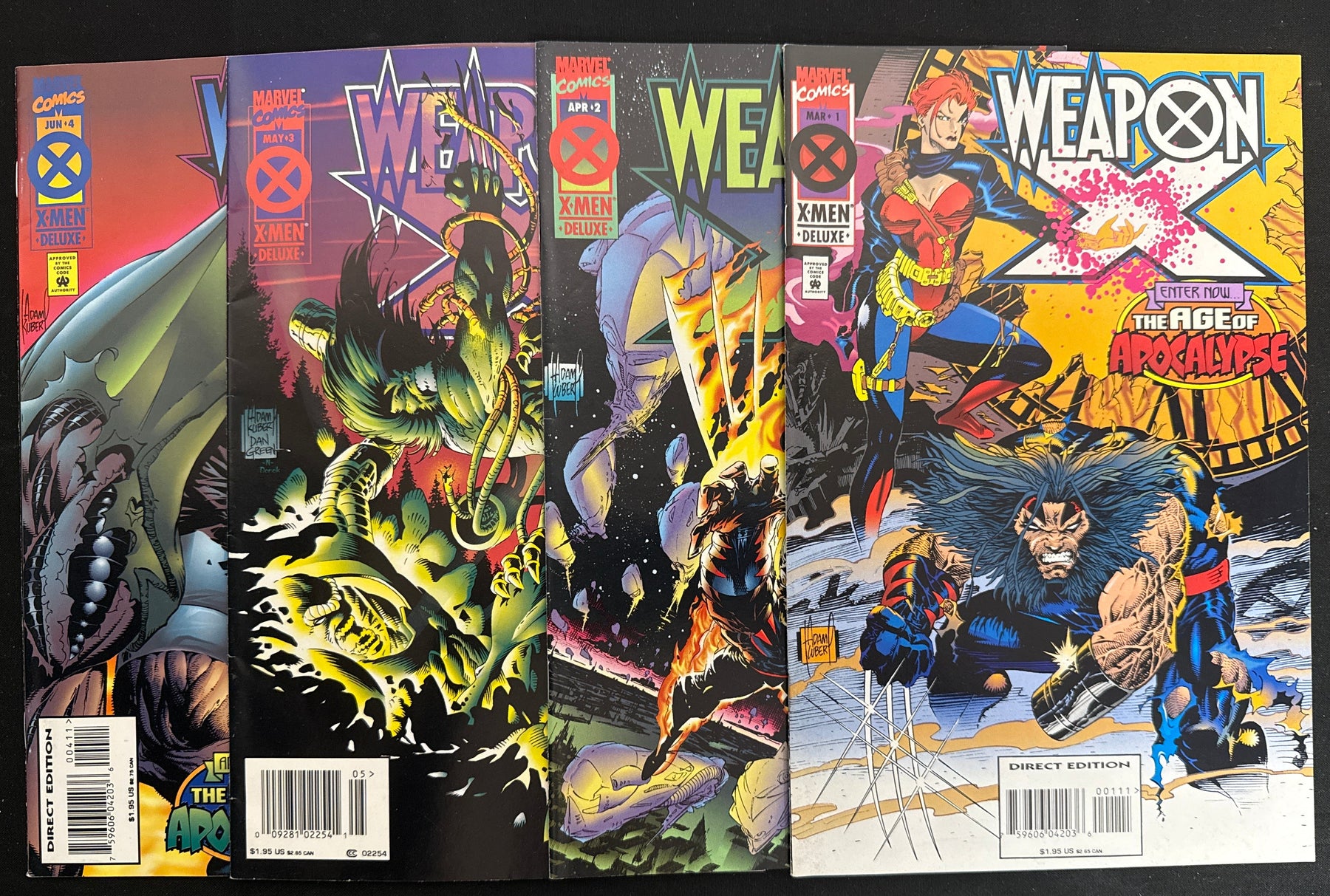 Weapon X #  1-4 VF+ (8.5)