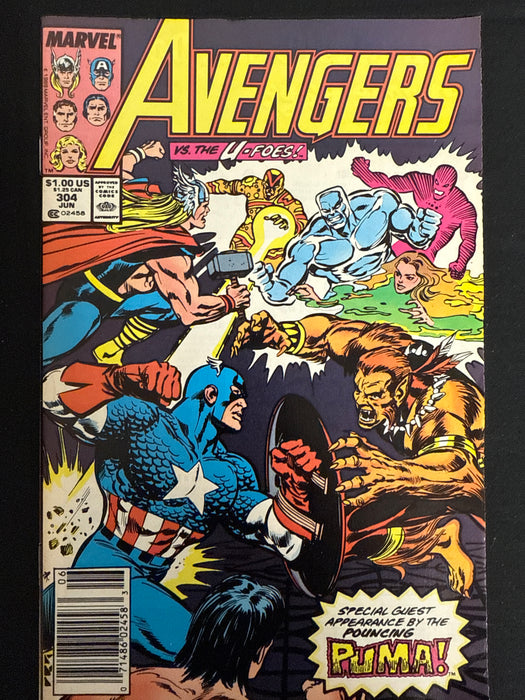 Avengers #304  Newsstand FN/VF (7.0)