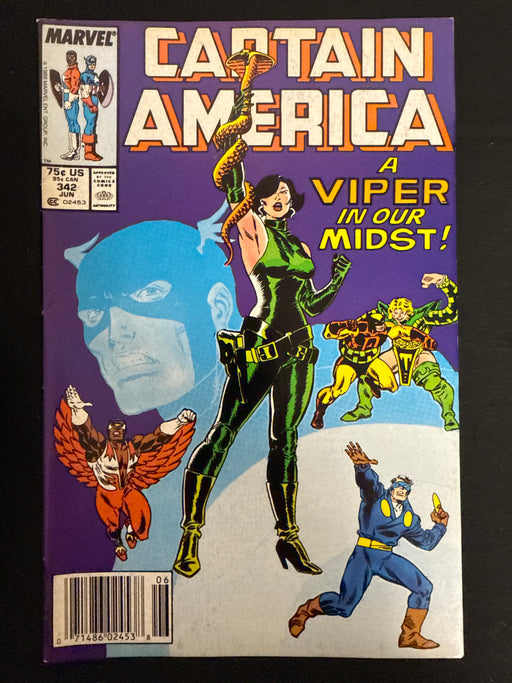 Captain America #343  Newsstand FN/VF (7.0)