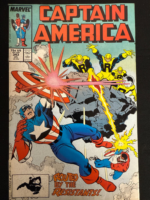 Captain America #343  FN/VF (7.0)