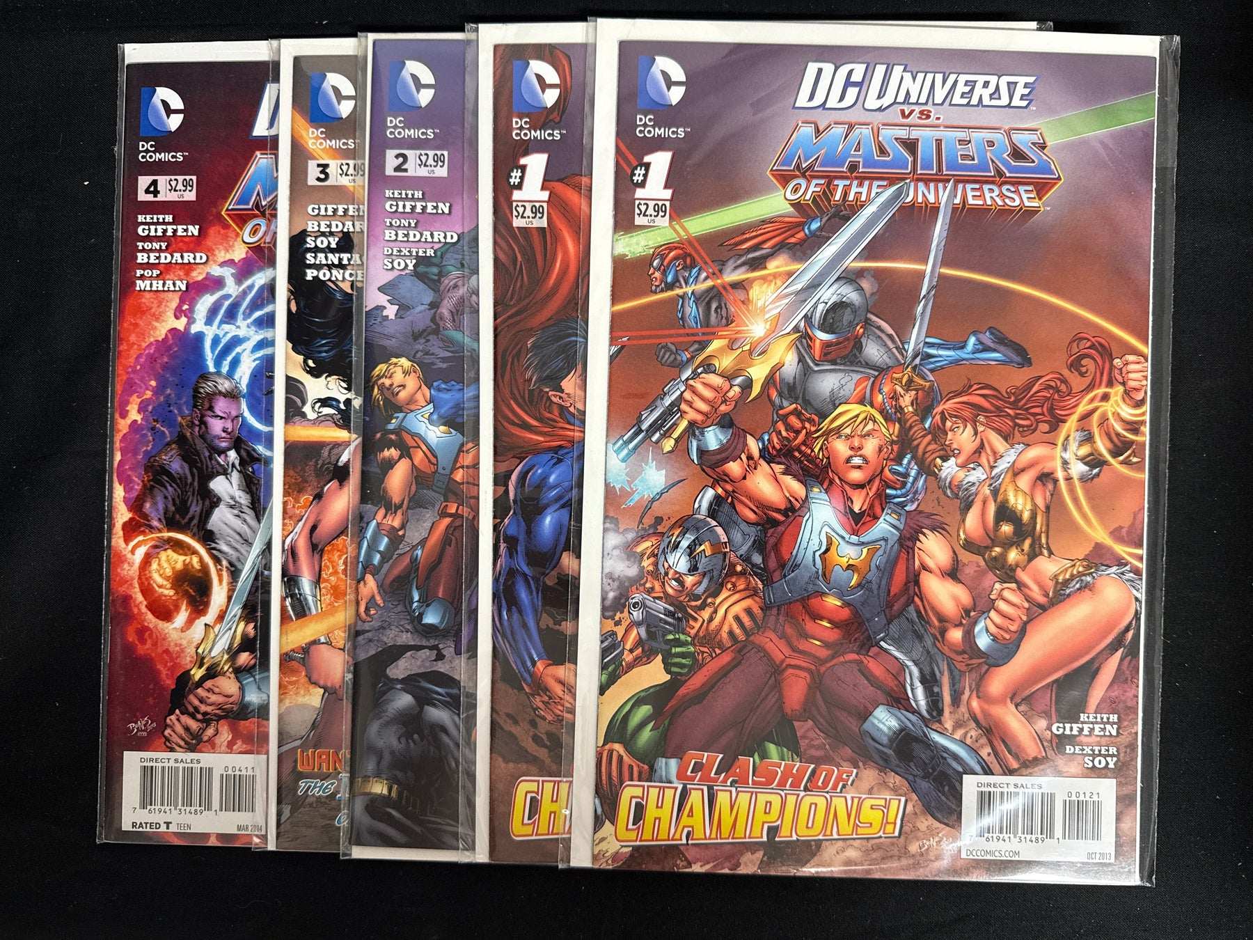 DC Universe vs. Masters of the Universe # 1-4 NM+ (9.6)