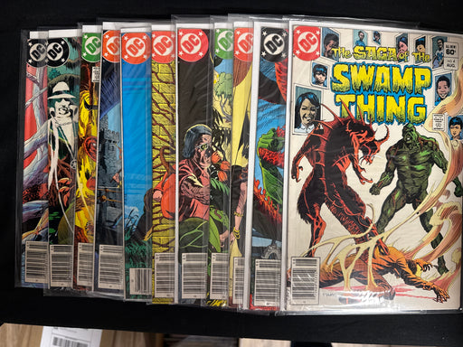 Saga of Swamp Thing Lot #4,6-15 VG+ (4.5) 11 Issues
