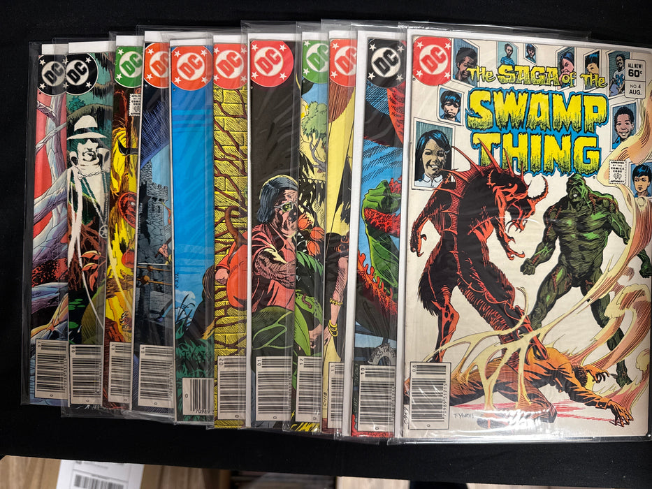 Saga of Swamp Thing Lot #4,6-15 VG+ (4.5) 11 Issues