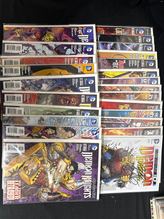 Demon Knights # 0,1-23  NM+ (9.6) Signed