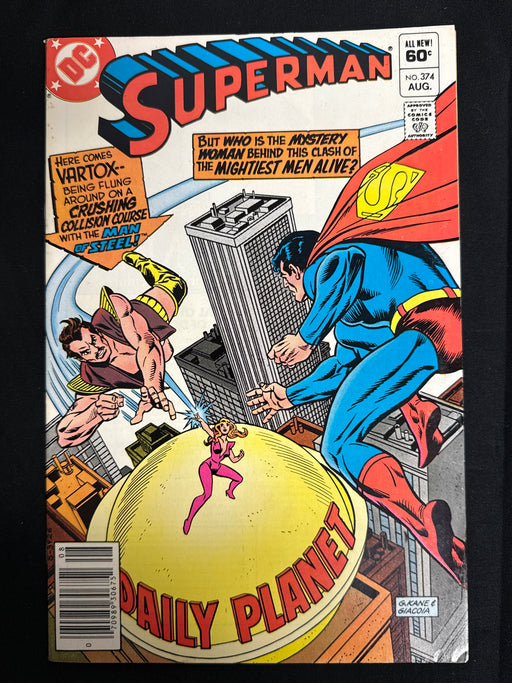 Superman #374  Newsstand VF (8.0)