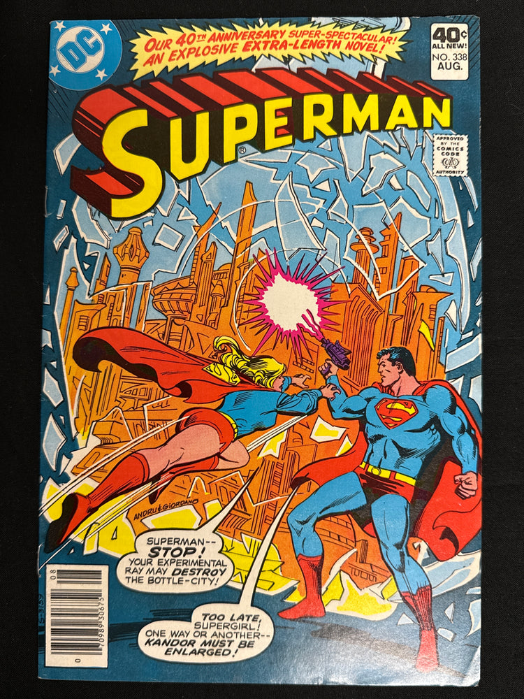 Superman #338  Newsstand Vol. 41 FN/VF (7.0)