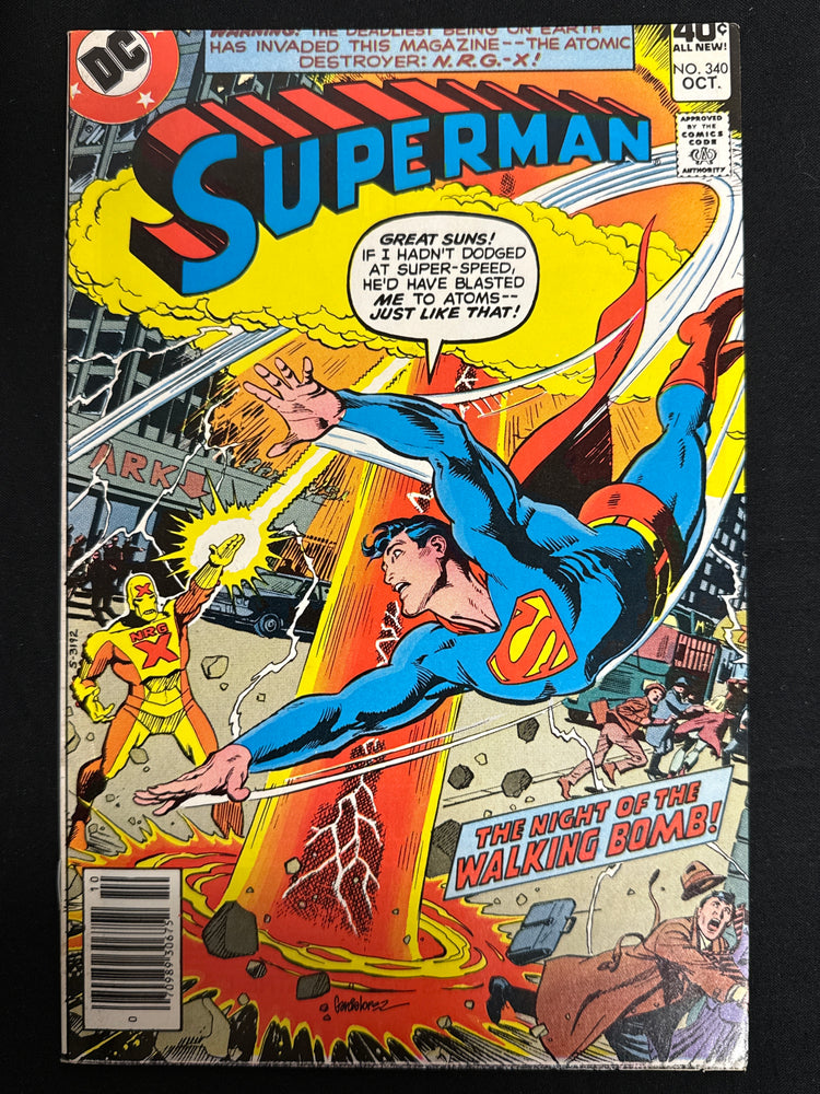 Superman #340  Newsstand Vol. 41 VG (4.0)