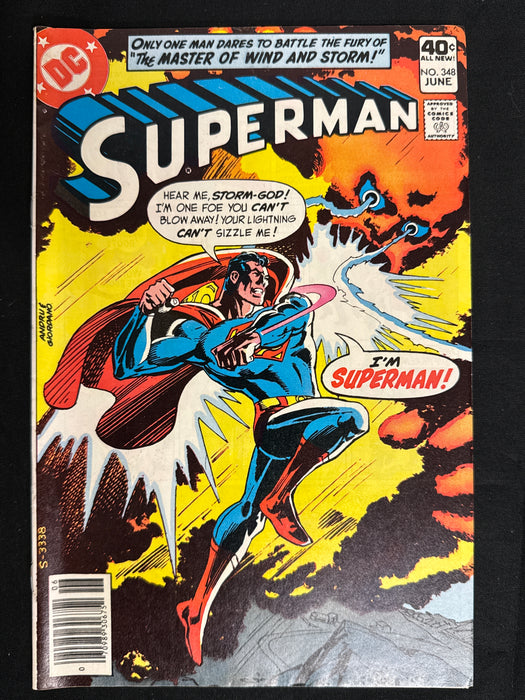 Superman #348  Newsstand Vol. 42 FN/VF (7.0)