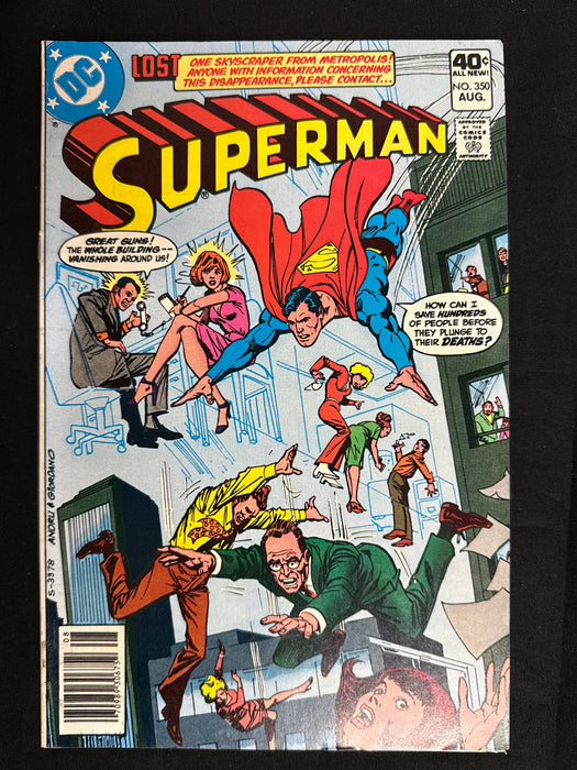 Superman #350  Newsstand Vol. 42 VF (8.0)