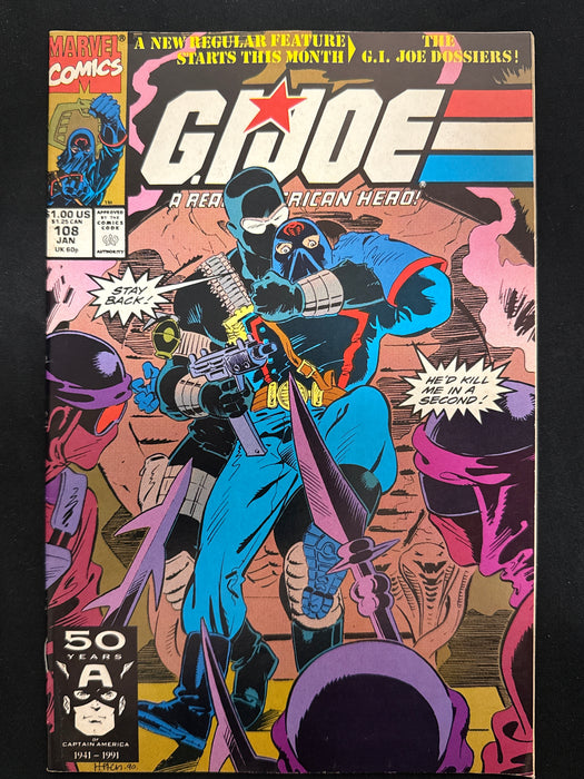 G.I. Joe, a Real American Hero #108 FN/VF (7.0)