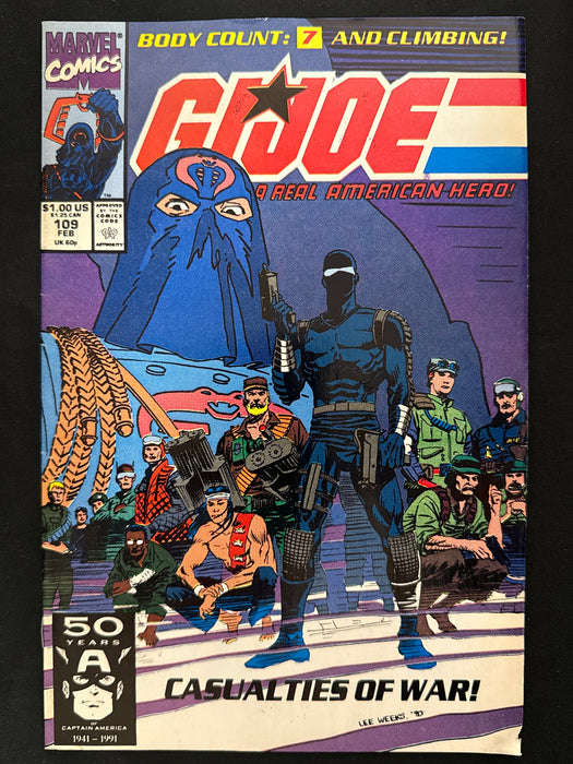 G.I. Joe, a Real American Hero #109  FN/VF (7.0)