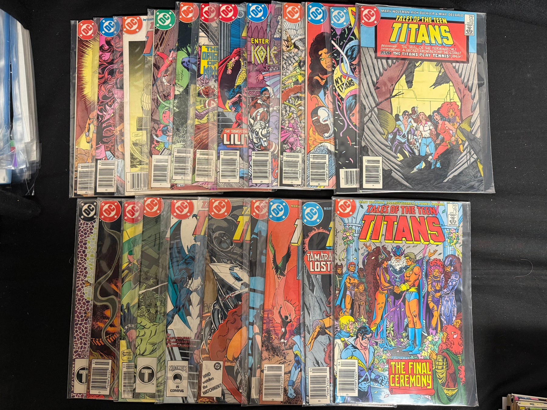 Tales of the Teen Titans # 53-90 Newsstand FN/VF (7.0) 22 Issues