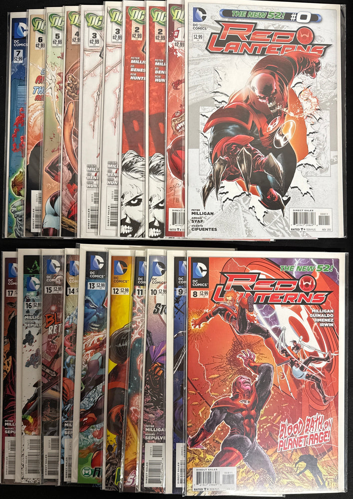 Red Lanterns #0, 1-27 + Sketch Variants NM+ (9.6) (37 Books)