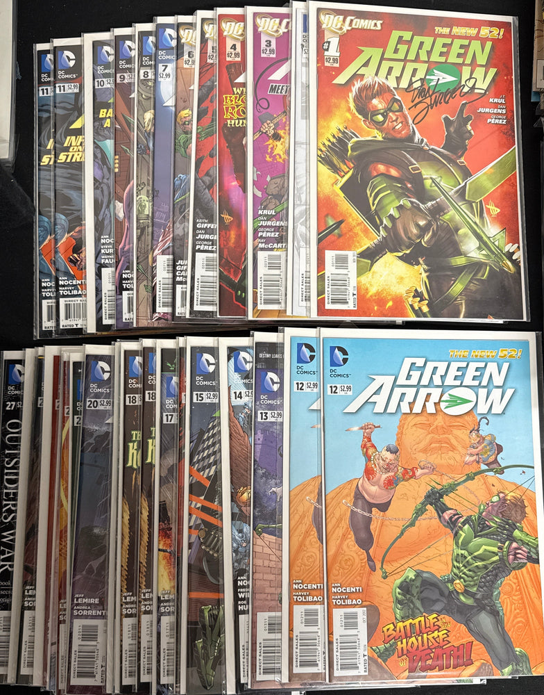 Green Arrow # 0,1-27  NM (9.4) Signed Dan Jurgens