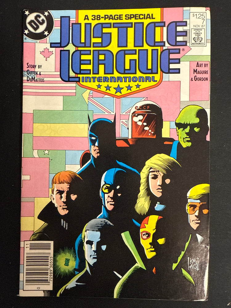 Justice League International #  7 Newsstand VF- (7.5)