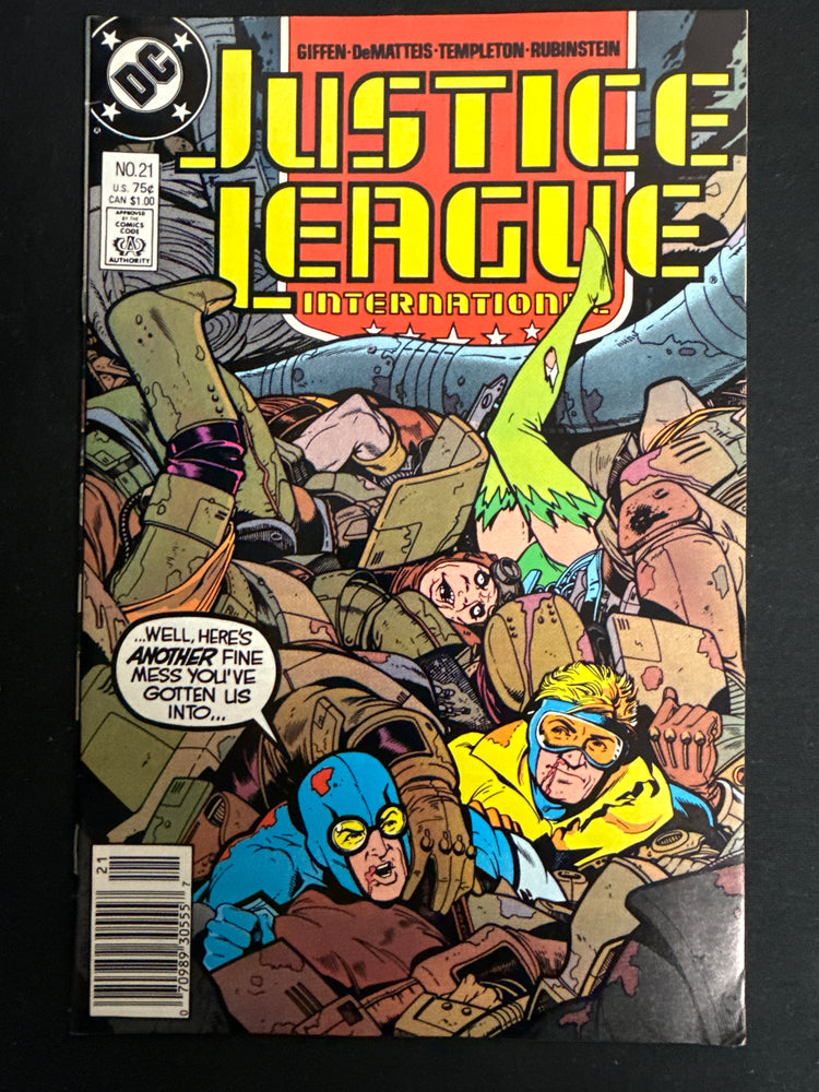 Justice League International # 21 Newsstand VF/NM (9.0)