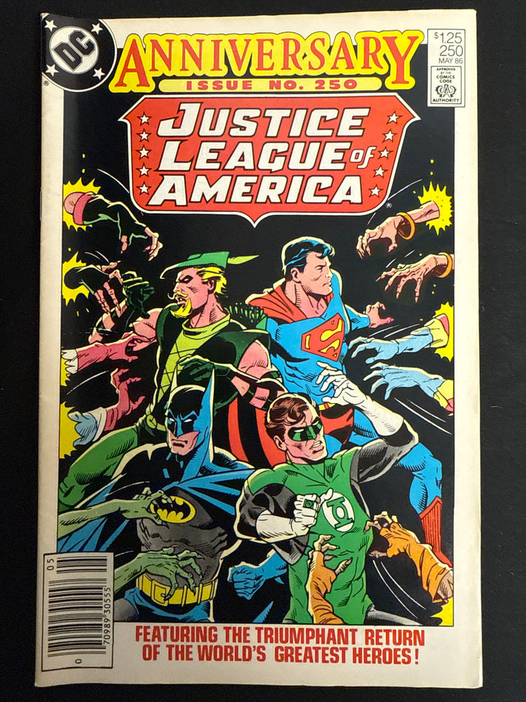 Justice League of America #250  Newsstand VF- (7.5)