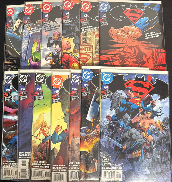 Superman / Batman #  2-18 NM+ (9.6) 13 Issues
