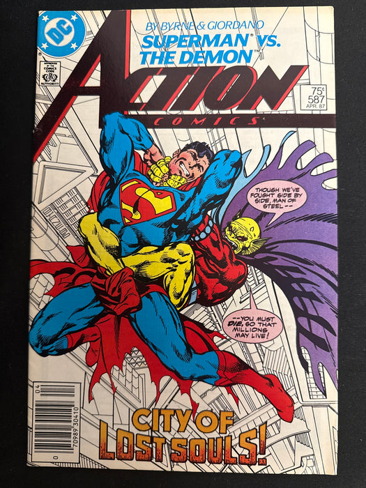Action Comics #587  Newsstand FN/VF (7.0)