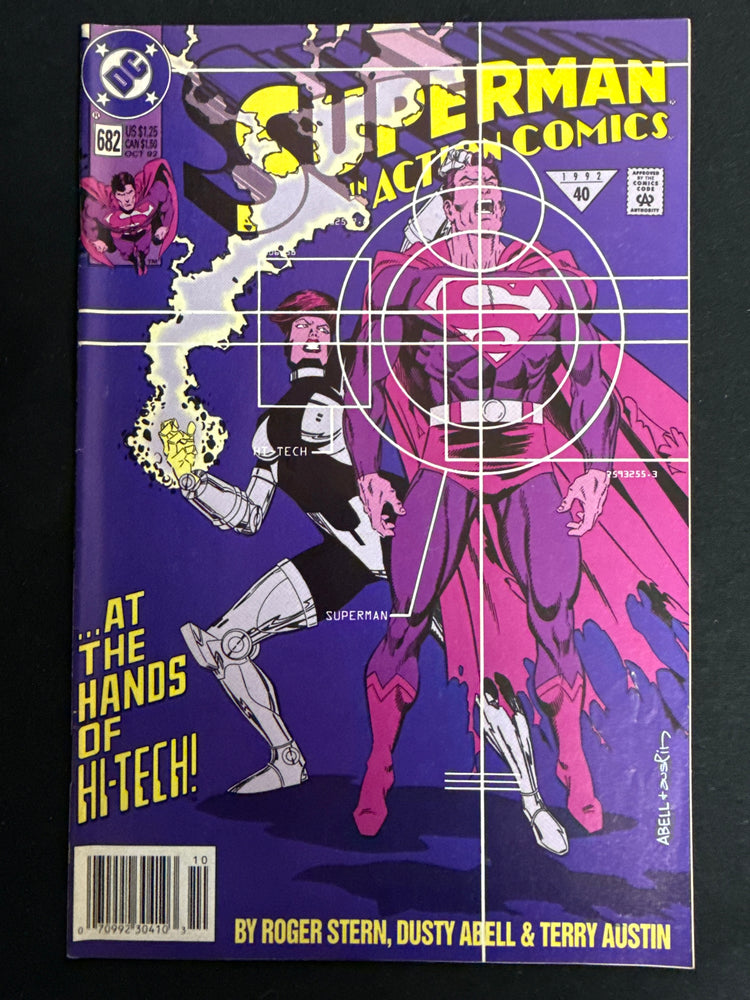 Action Comics #682  Newsstand VF (8.0)