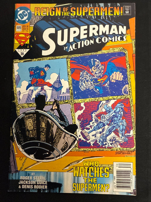 Action Comics #689  Newsstand VF+ (8.5)