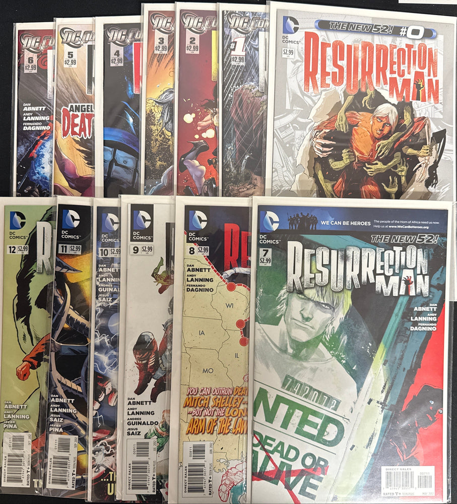 Resurrection Man #  1-12  NM+ (9.6) 13 Issues