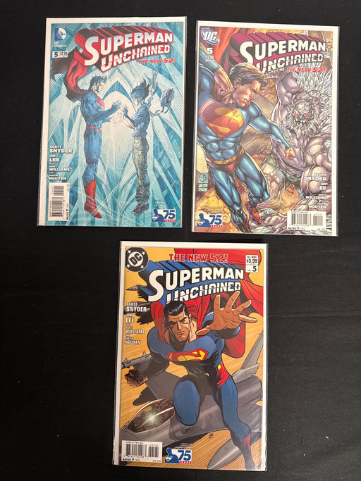 Superman Unchained #  5  NM+ (9.6) Variants