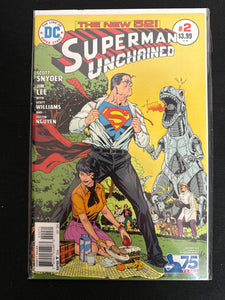 Superman Unchained #  2 Victor Ibáñez Bronze Age Cover NM+ (9.6)