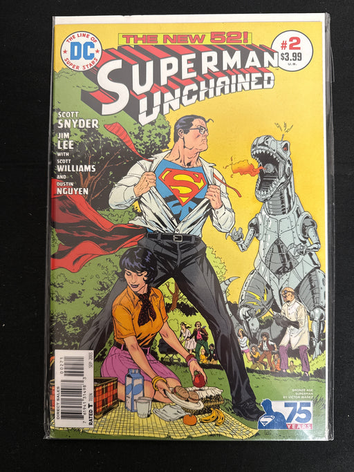 Superman Unchained #  2 Victor Ibáñez Bronze Age Cover NM+ (9.6)