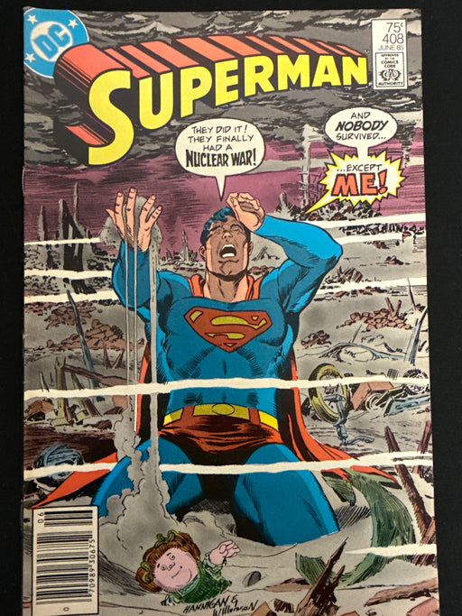 Superman #408  Newsstand VF- (7.5)