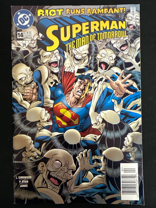 Superman: The Man of Steel # 14 Newsstand VF (8.0)